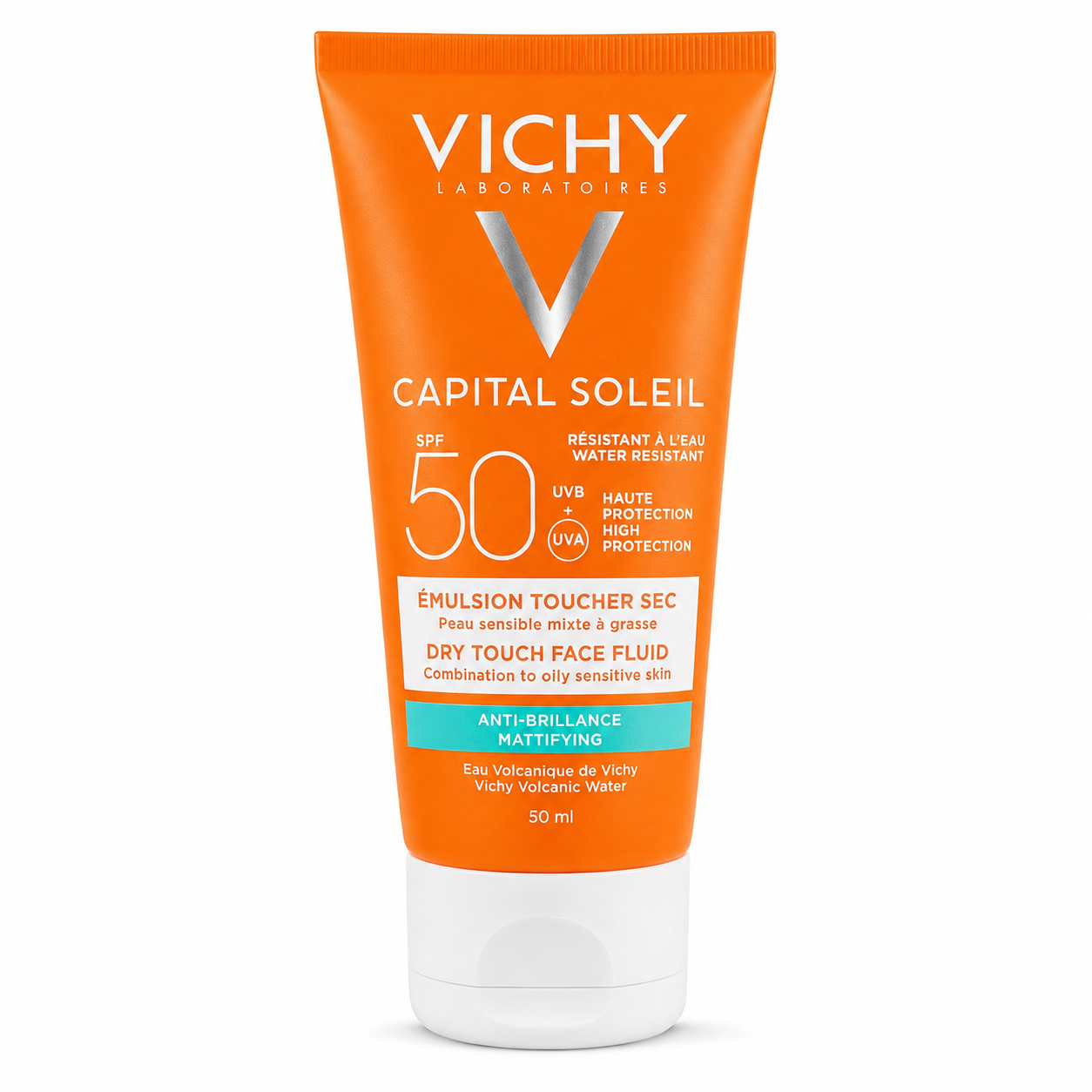 Vichy Capital Soleil Dry Touch Emulsion SPF 50+ Mattifying Face Fluid – 50 ml