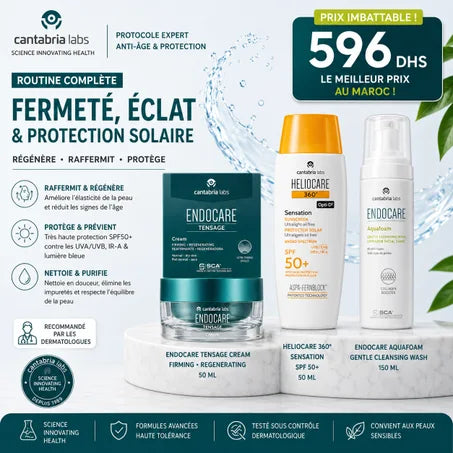 Pack Endocare & Heliocare – Routine Fermeté, Nettoyage & Protection Solaire