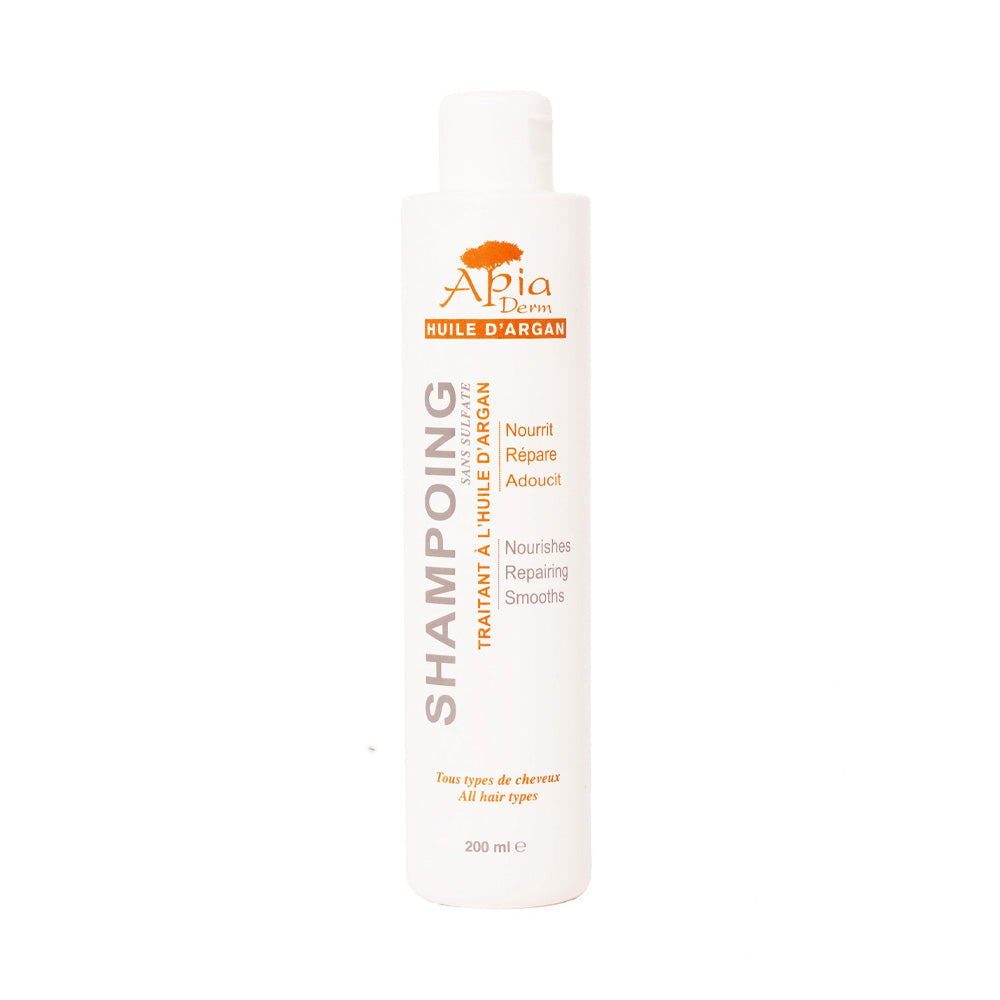Apia Derm Shampoing Sans sulfate Huile d'argan 200ml