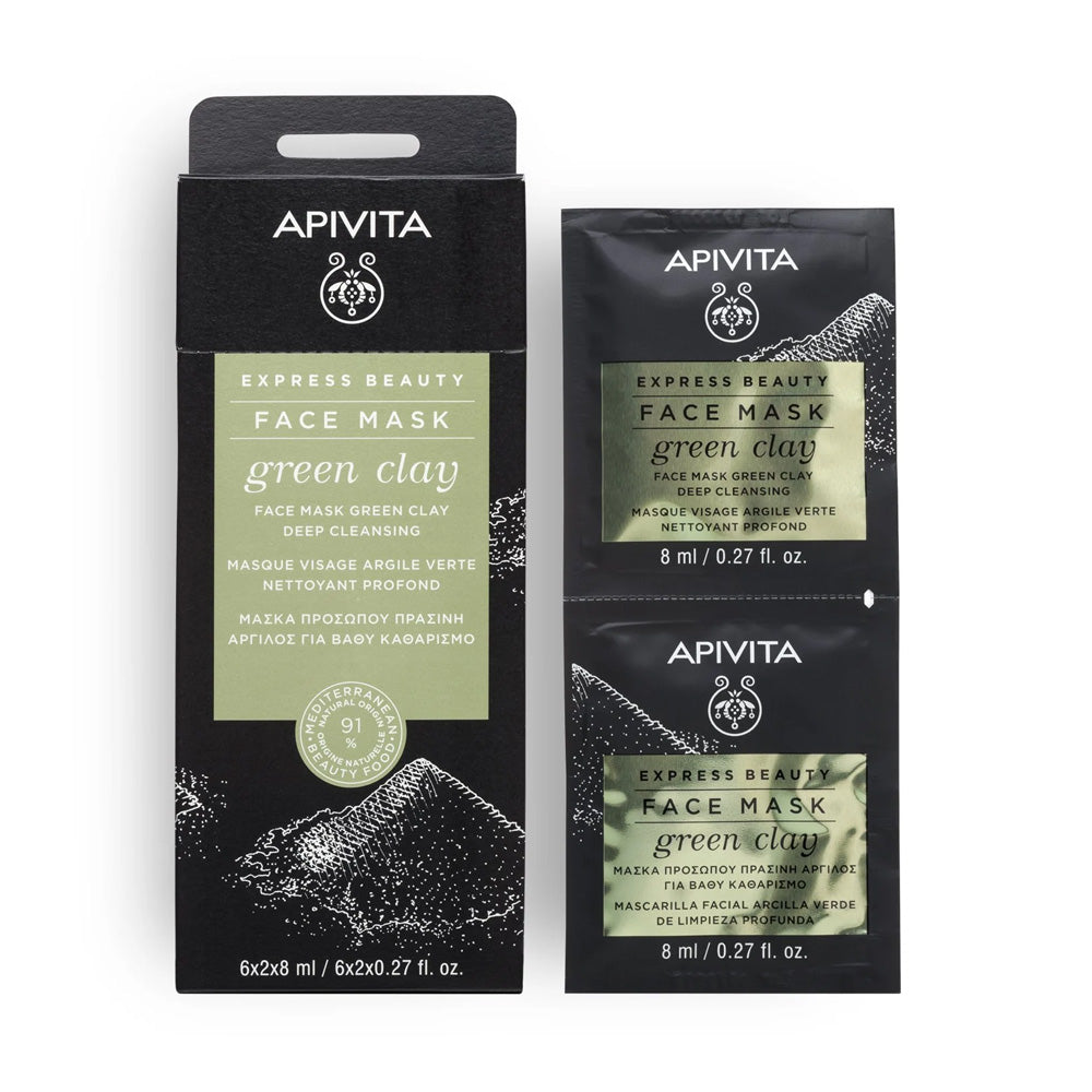 Apivita Express Beauty Eye Mask Green Clay 6*2*2ml