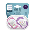 Avent Sucettes Ortho 6-18m Girl Scf080/08 Elep/peng