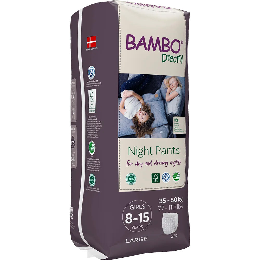 Bambo Dreamy Pants Night Girl 8-15 years 35-50kg/10un