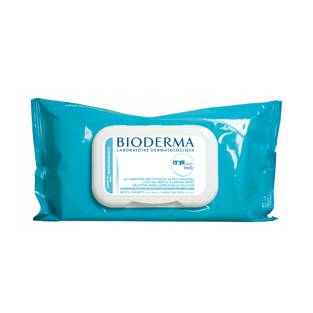 Bioderma ABCDerm H2O Lingettes 60Pièces