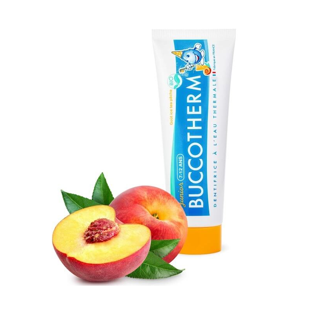 Buccotherm Dentifrice Junior 7-12ans Ice Tea Pêche BIO 50ml