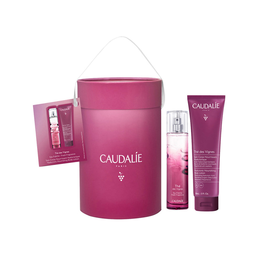 Caudalie The Des Vinges Coffret Soin Corps Nourissant+Eau Fraiche