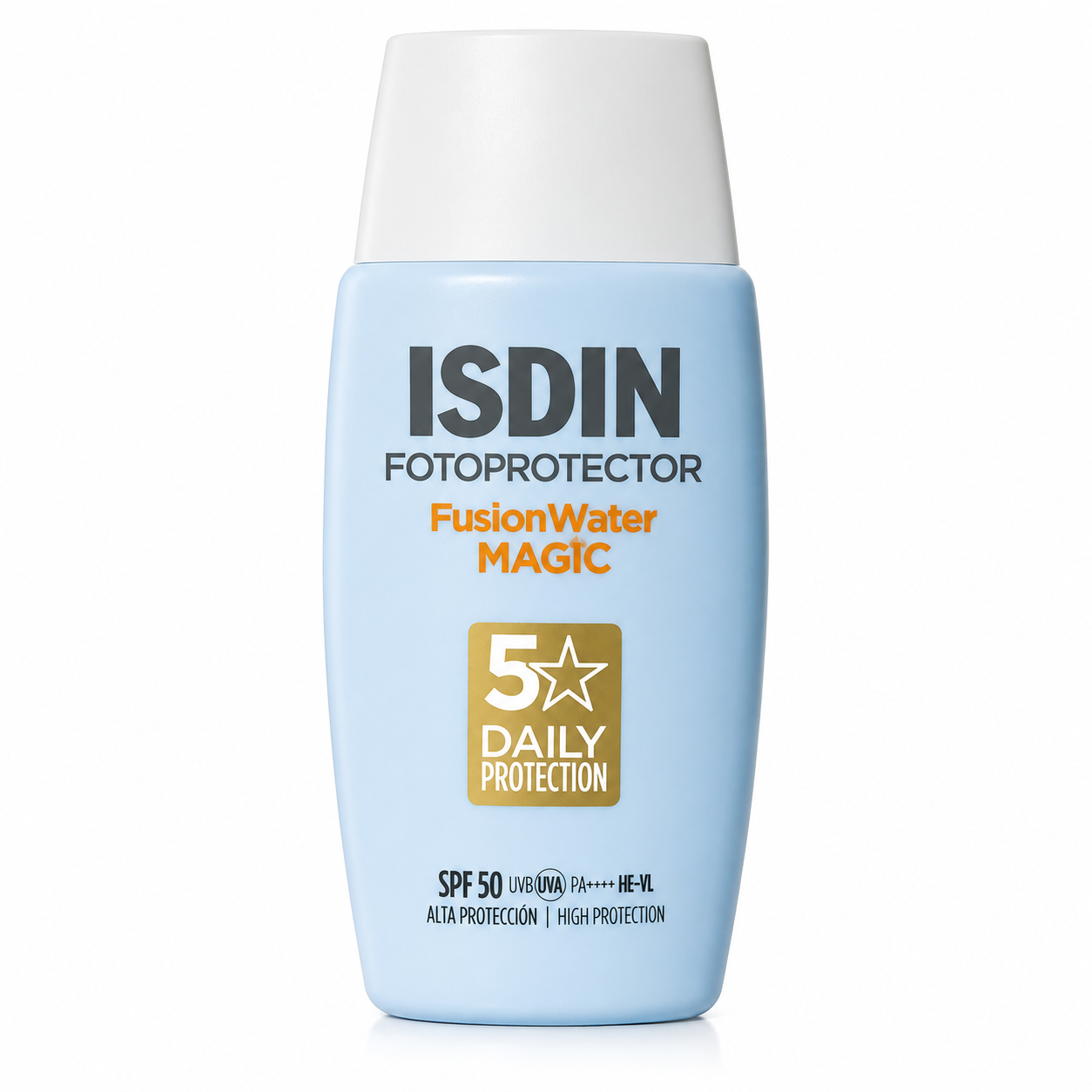 ISDIN Fotoprotector Fusion Water Magic SPF 50 – Écran solaire visage 50 ml