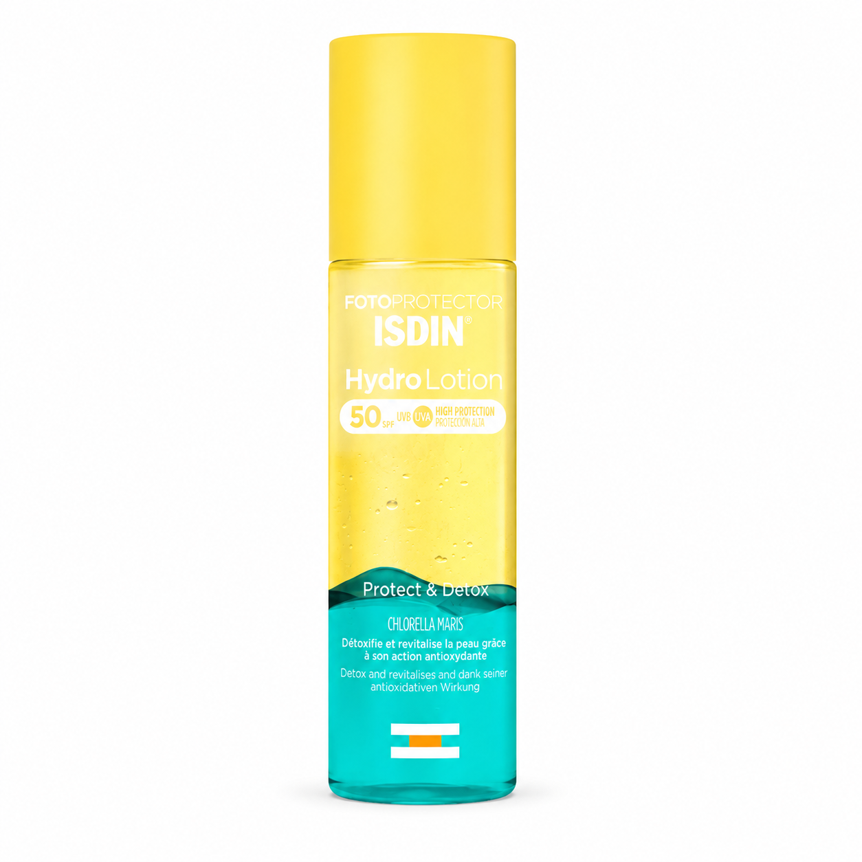 ISDIN Fotoprotector HydroLotion SPF 50 – Lotion solaire biphasée corps 200 ml