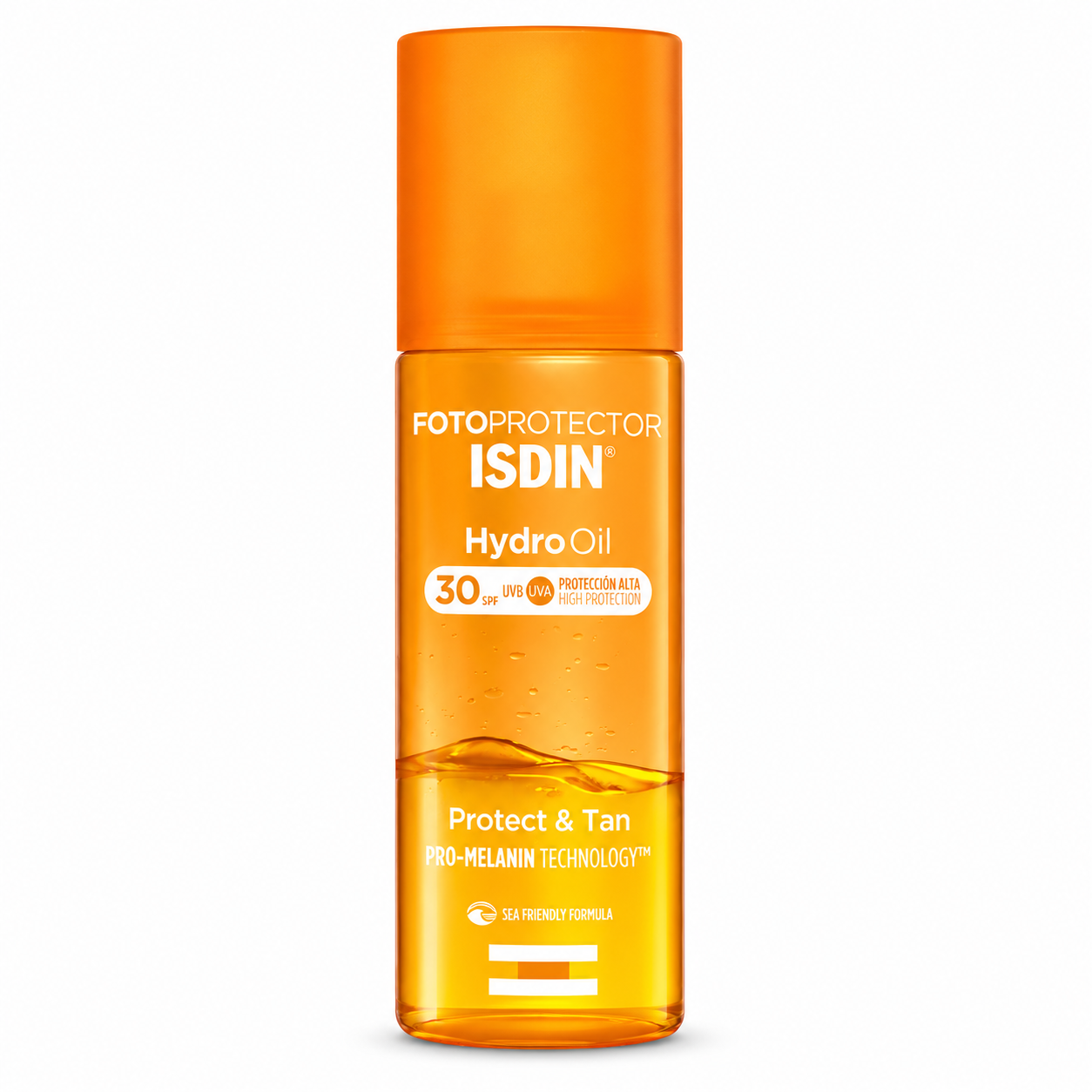ISDIN Fotoprotector Hydro Oil Protect & Tan SPF 30 – Huile Solaire Biphase – 200 ml