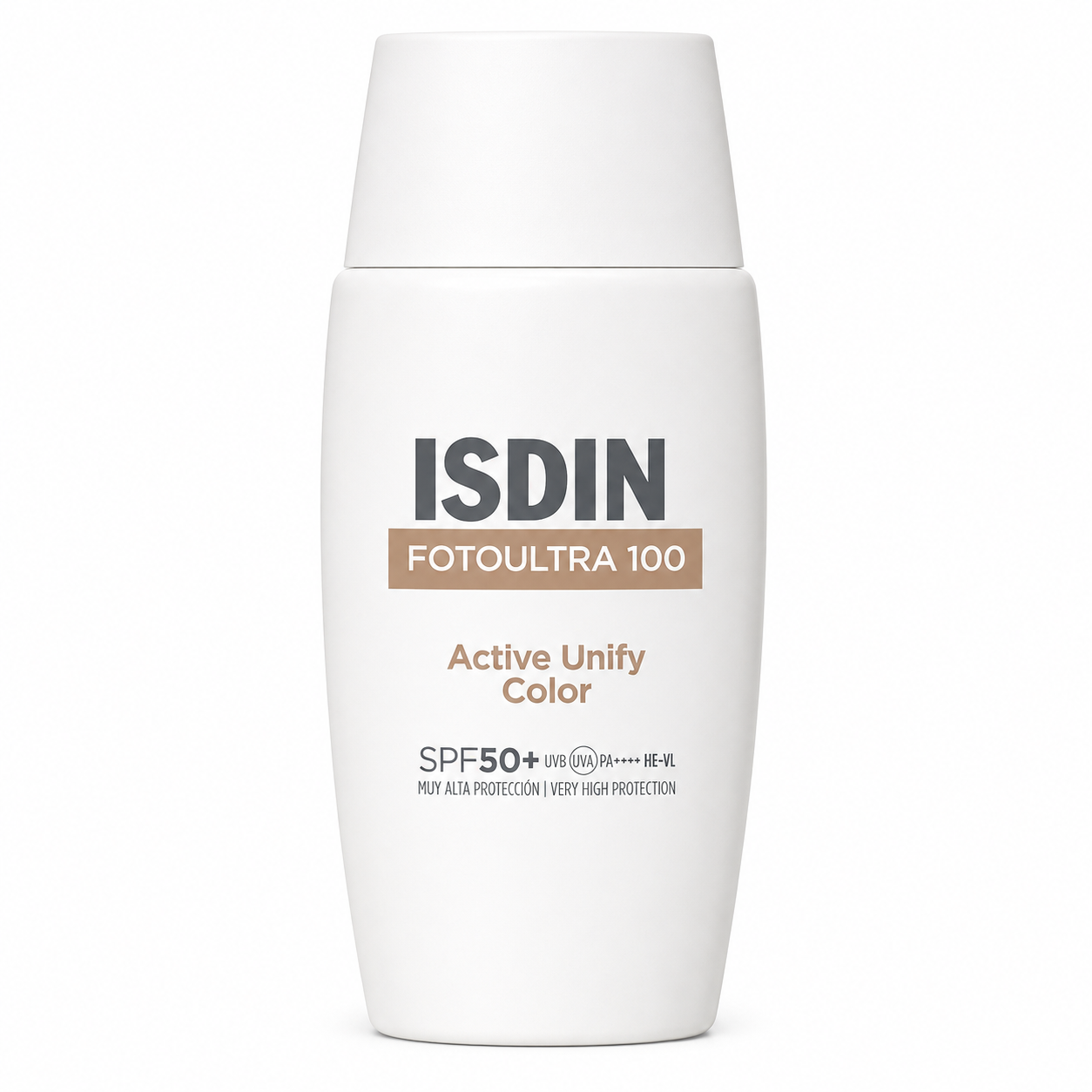 ISDIN FotoUltra 100 Active Unify Color SPF 50+ – Fluide Teinté Anti-Taches – 50 ml