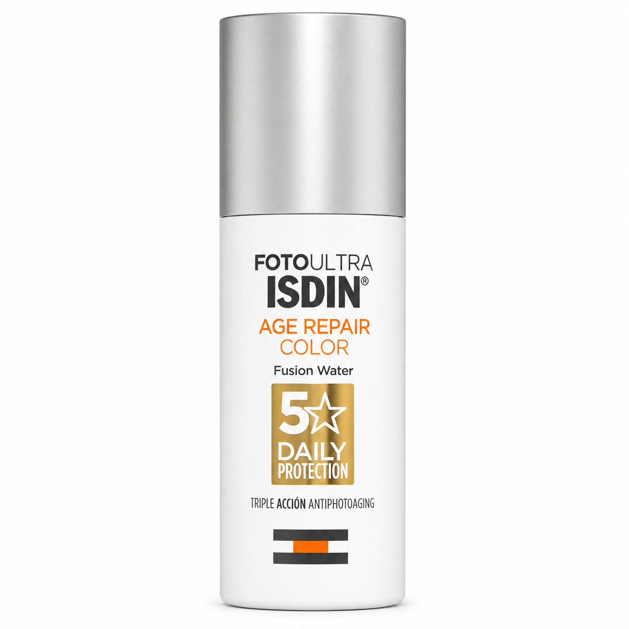 ISDIN FotoUltra Age Repair Color Fusion Water SPF 50 – Fluide Solaire Teinté Anti-Âge – 50 ml