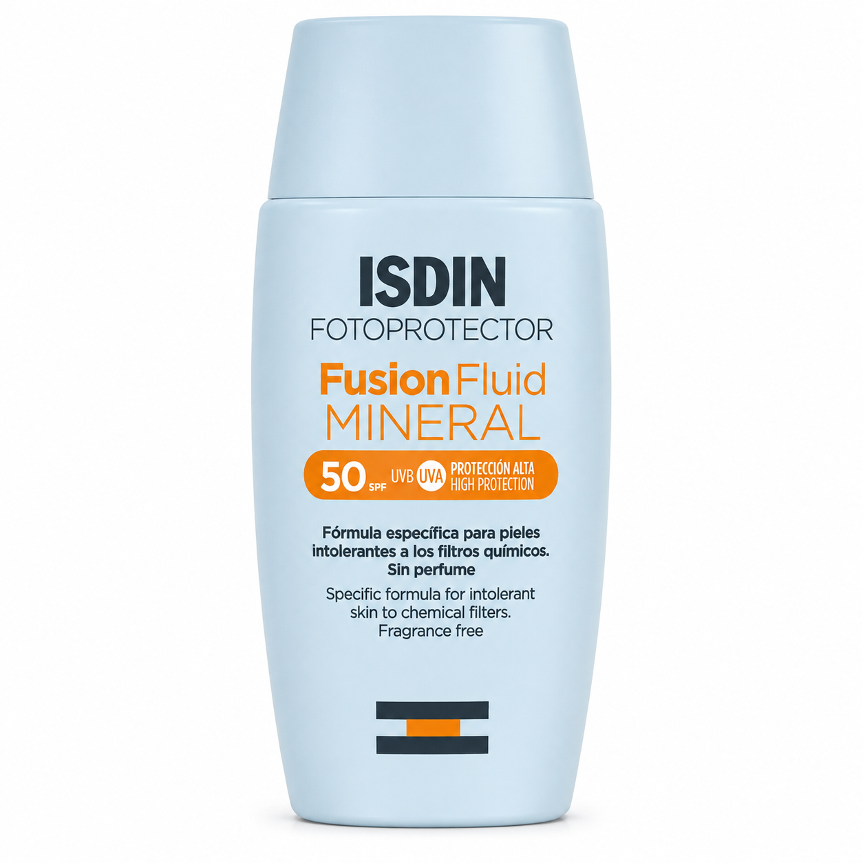 ISDIN Fotoprotector Fusion Fluid Mineral SPF 50 – Fluide Solaire Minéral Visage – 50 ml