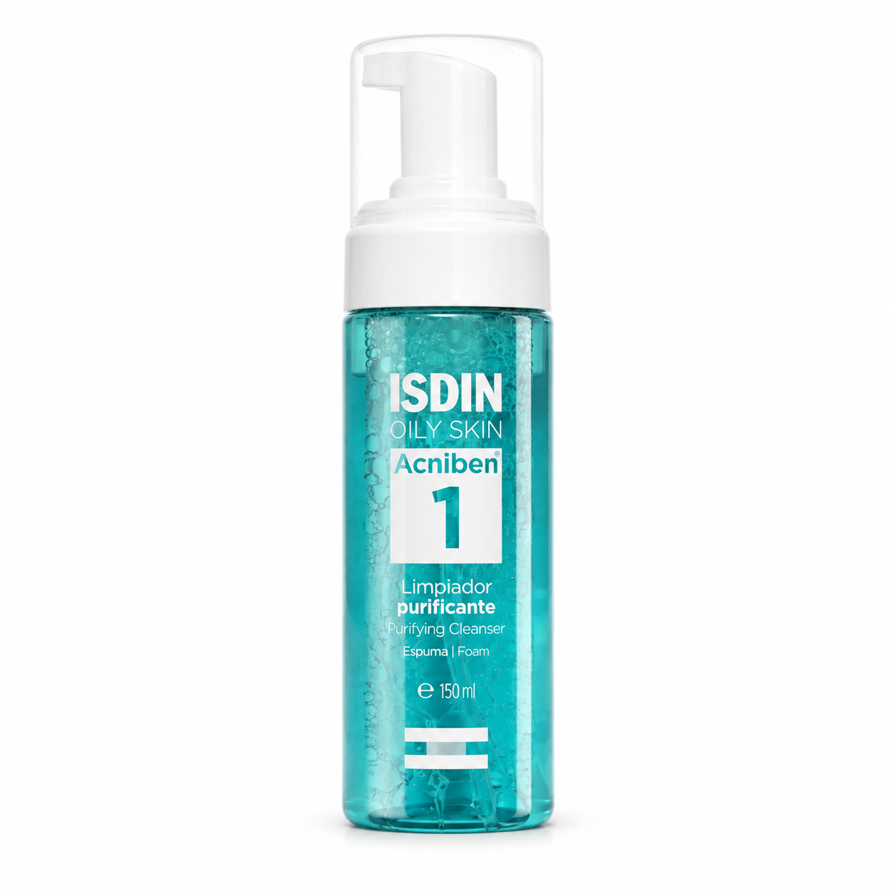 ISDIN Acniben 1 Mousse Nettoyante Purifiante Peaux Grasses – 150 ml