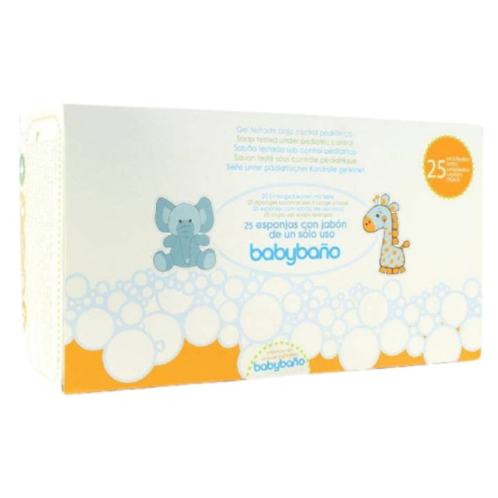 Begobano Éponge Savonneuse baby bano 25 unités