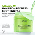 ANUA - Soothing Pad, Azelaic 10 + Hyaluron - 90 Pads