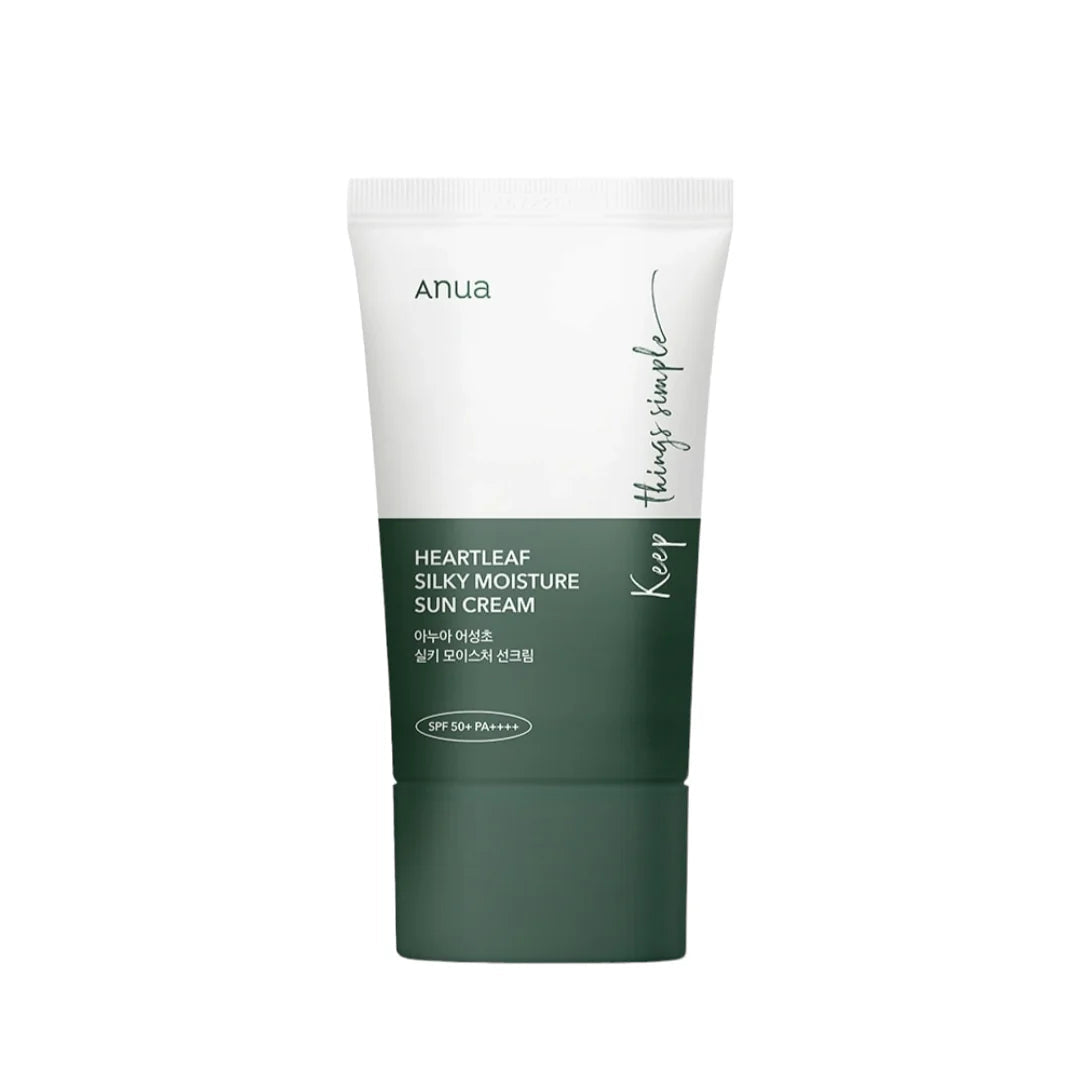 Anua Heartleaf Silky Moisture Sun Cream spf 50+pa++++ 50 ml