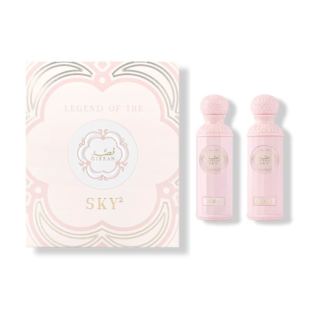 COFFRET 2 PARFUM GISSAH LEGEND OF THE SKY SORA ET ELLORA 90ML