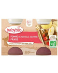 Babybio Petit Pot Pomme de Nouvelle-Aquitaine & Fraise 2x 130g
