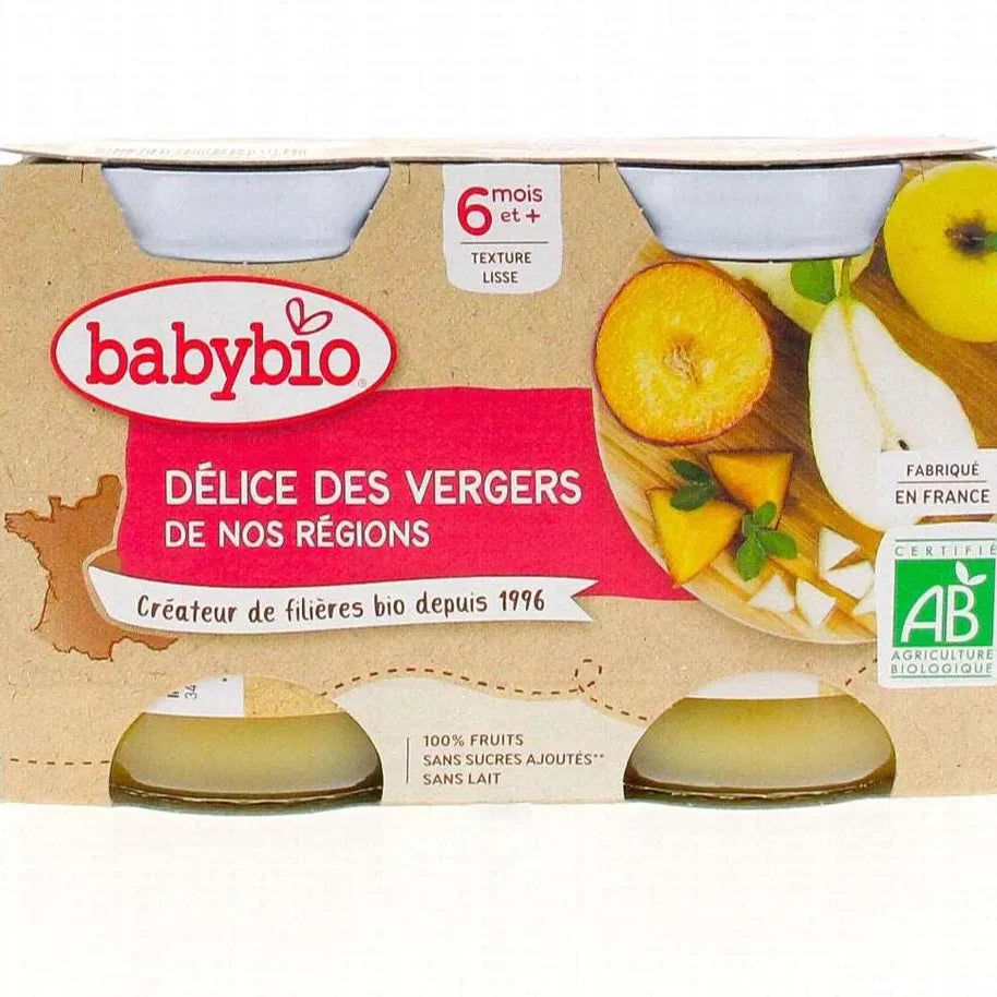 Babybio Petits Pots bébé Délice des vergers