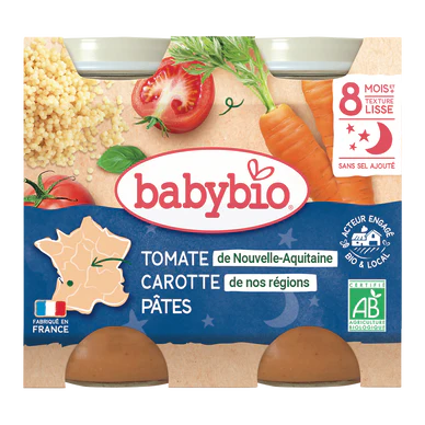 COMPOTÉE DE CAROTTE DES LANDES TOMATE DE NOUVELLE-AQUITAINE PÂTES