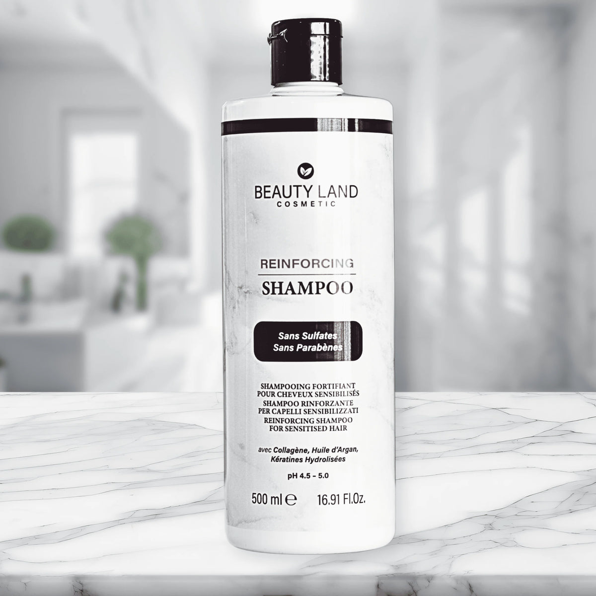 Beauty land - Reinforcing shampoo - Sans sulfates Sans Parabenès - 500 ML