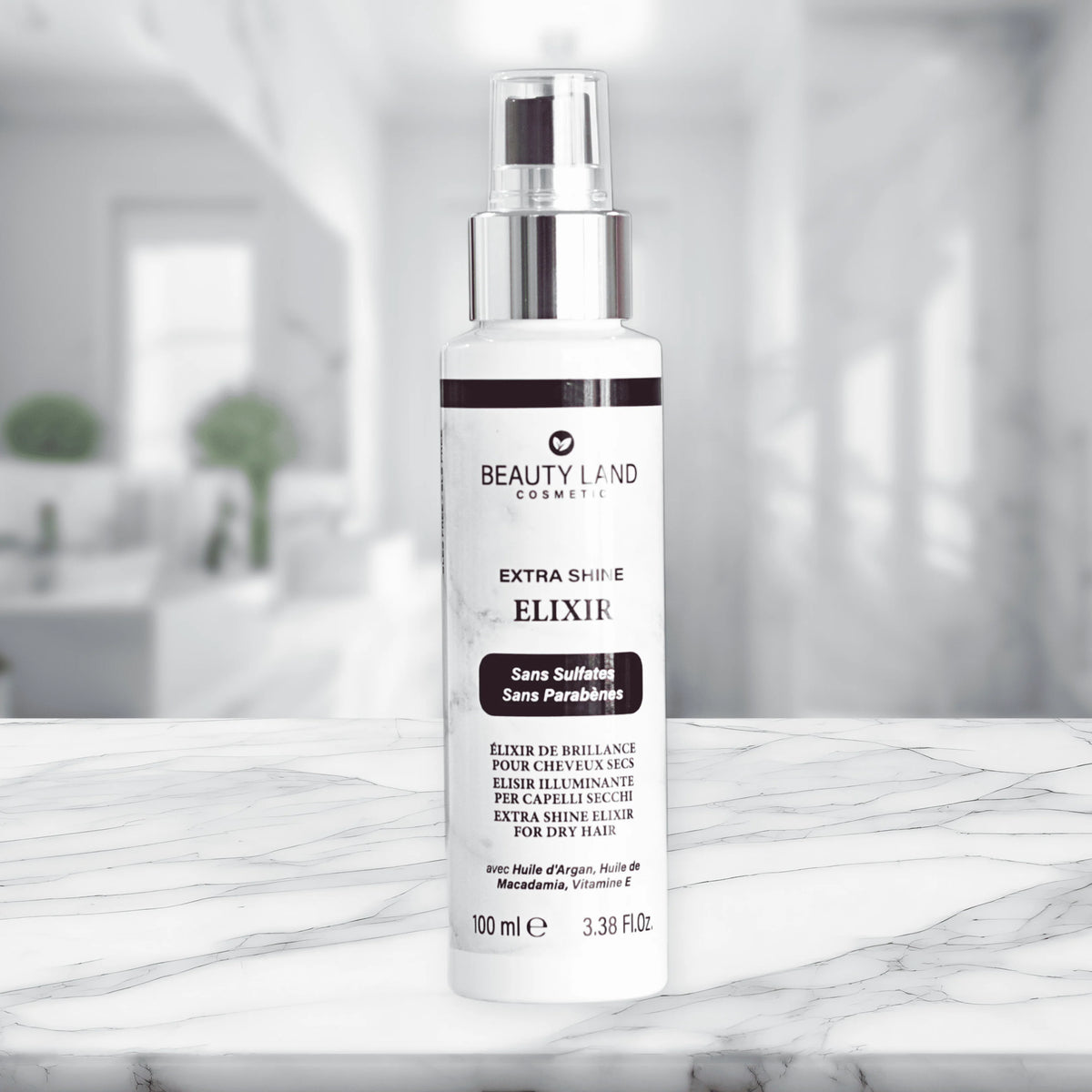 Beauty land - Extra shine elixir 100 ml - Sans sulfates Sans Parabenès