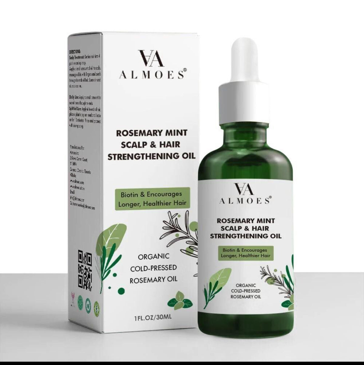 ALMOES ROSEMARY MINT SCALP & HAIR STRENGTHENING OIL 30ml