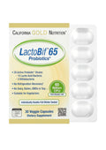 California Gold Nutrition, Probiotiques LactoBif 65 milliards d'UFC, 30 capsules végétales