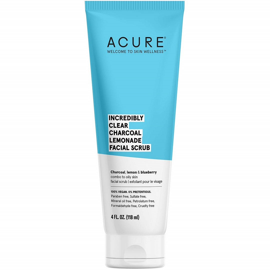 ACURE INCREDIBLY CLEAR GOMMAGE VISAGE CHARBON ET LIMONADE 118ML