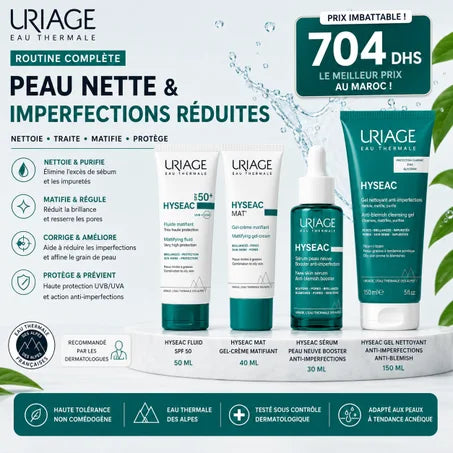 Pack Uriage Hyséac Routine Anti-Imperfections & Protection Solaire