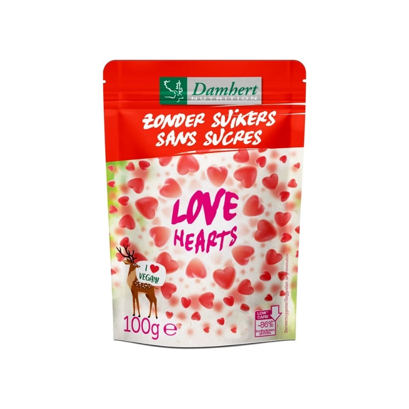 Damhert Bonbons Gommes Love Hearts 100g