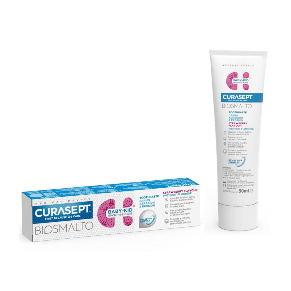 Curasept Biosmalto Dent Baby Kids 6ans Sans Fluor 50ml
